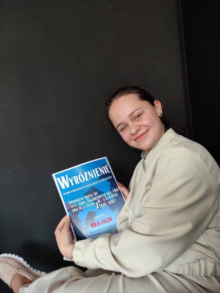 Wyróżnienie w Powiatowym Konkursie Czytelniczym